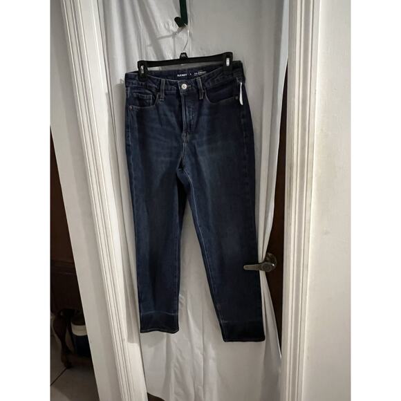 Old Navy OG Straight High rise Jeans Sz 6 Secret Smooth Pockets Cotton Hemp NWT - Picture 1 of 4